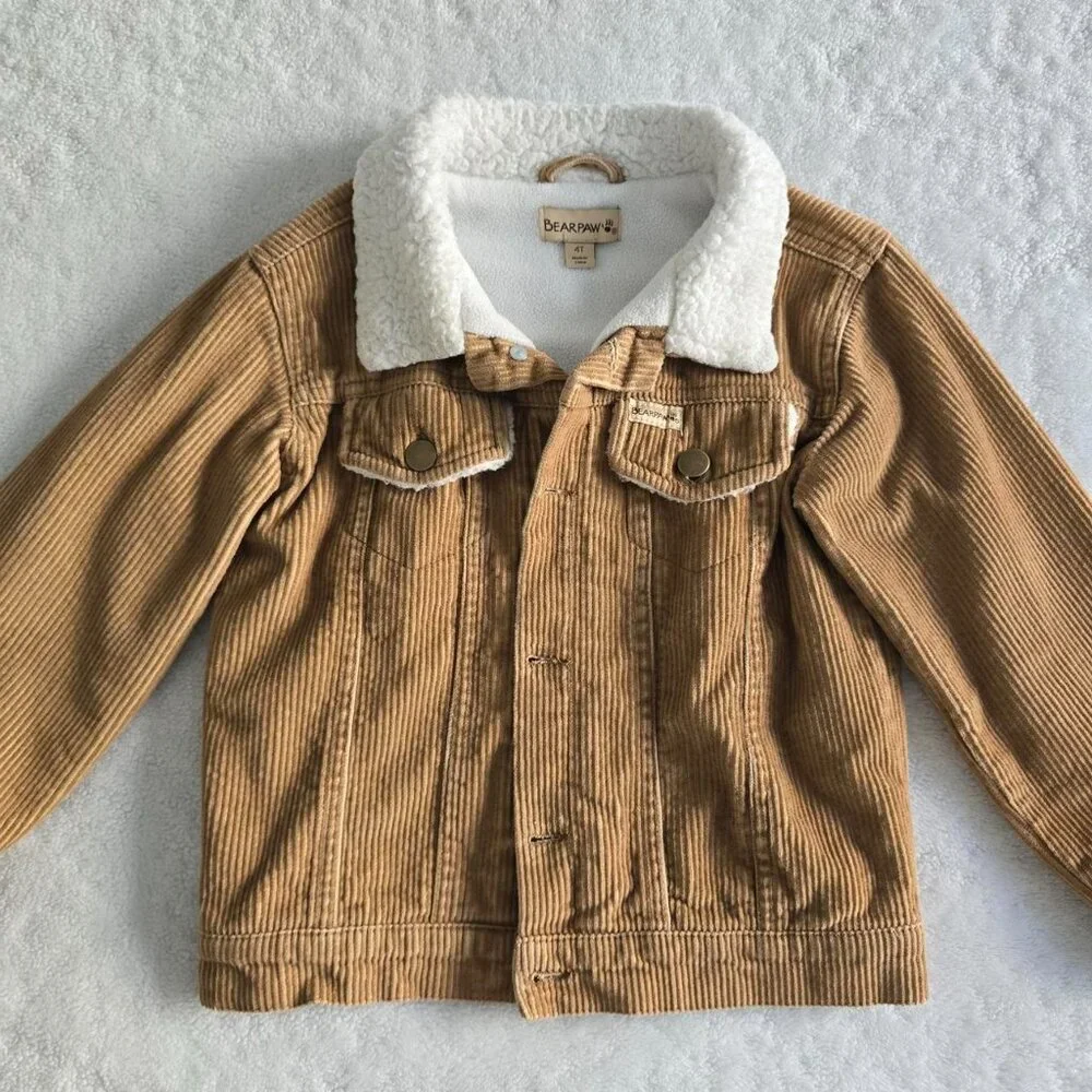 Kids Corduroy Jacket w/ Sherpa Lining